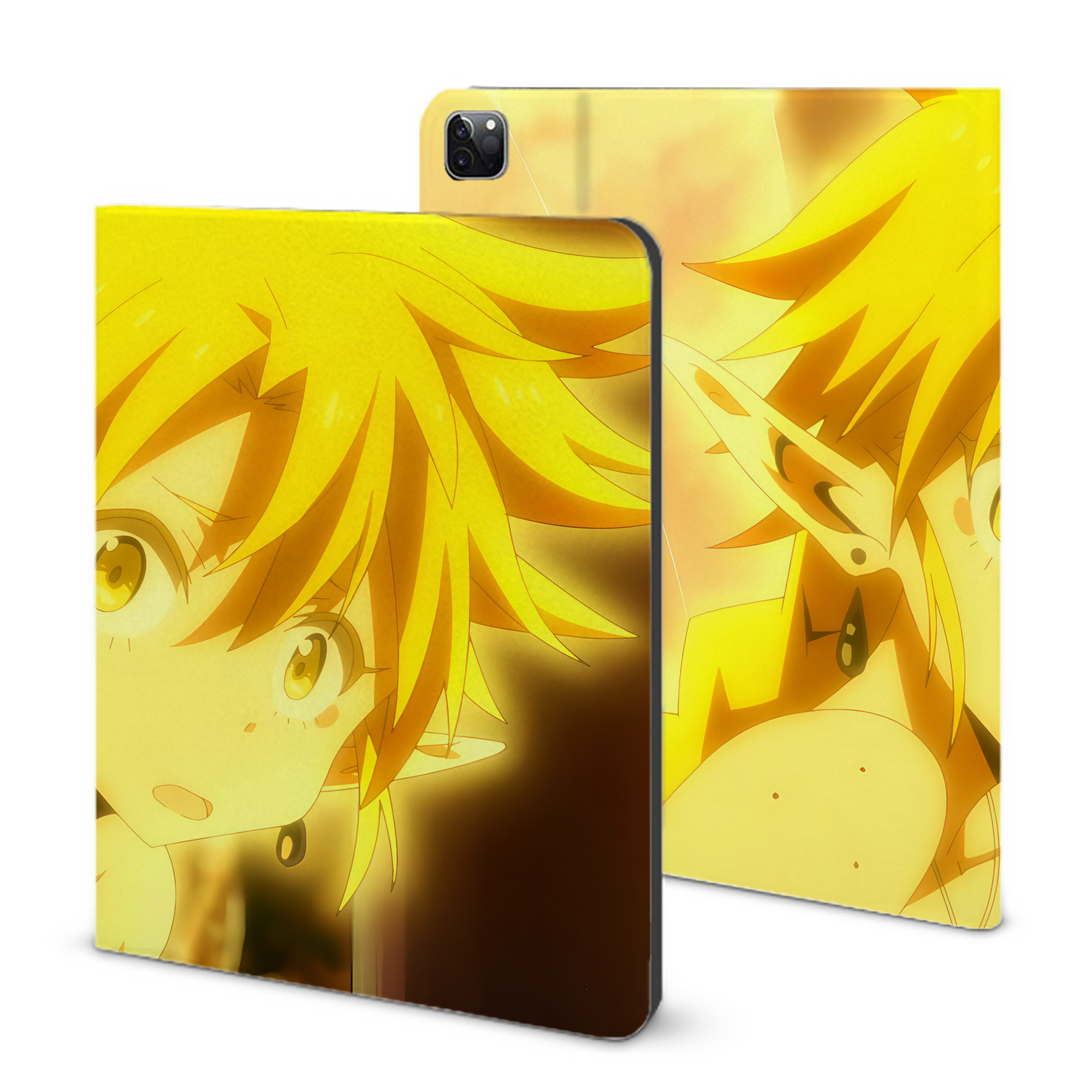（画像用） 転スラ Regarding Reincarnated to Slime IPad ケース ブック型 PUレザー TPU 耐衝撃 軽量 薄型 ペン収納なし 全面保護 IPad 各モデル対応